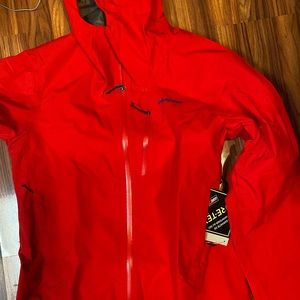 New Red Patagonia Windbreaker Jacket